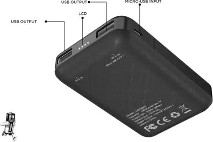 Energizer 10000 mAh Power Bank (10 W, Fast Charging) (Black, Lithium Polymer) Energizer 10000 mAh Power Bank (10 W, Fast Charging) (Black, Lithium Polymer)